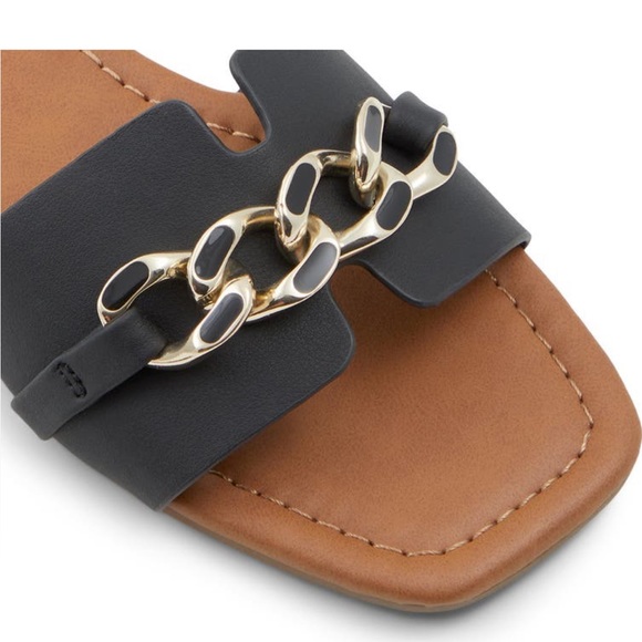 ‼️FIRM‼️ NWT call it spring kiarra chain strap sandal black - Picture 5 of 5